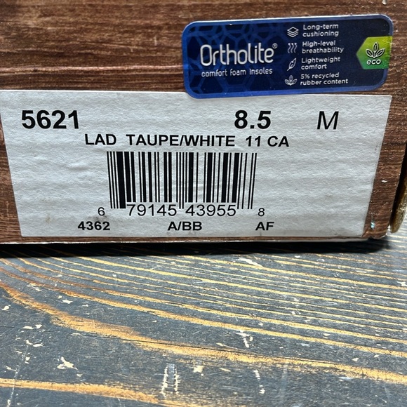 LAREDO MESQUITE EMBROIDERED SQUARE TOE  BOOTS TAUPE/WHITE - 8.5 - Picture 7 of 8